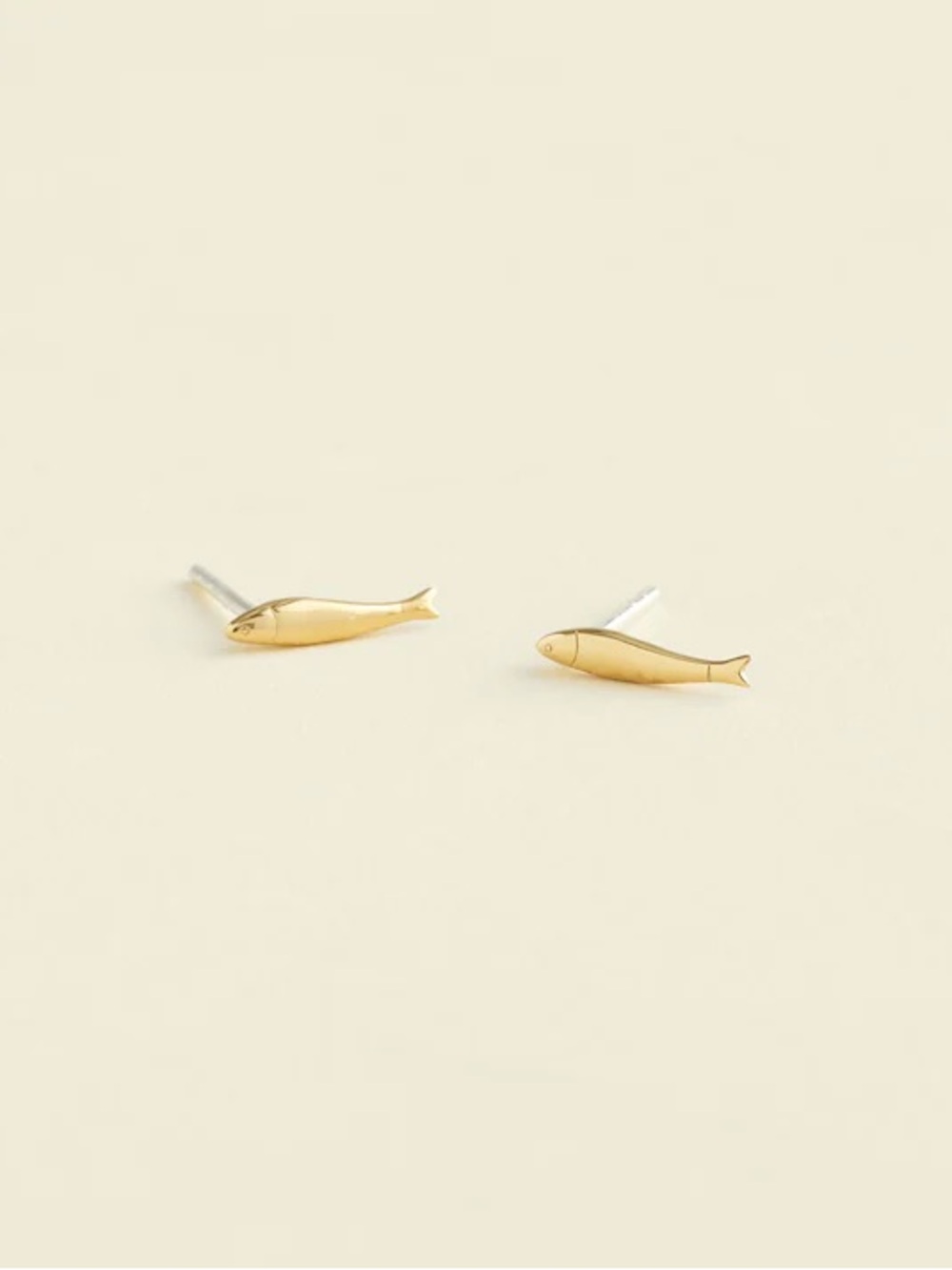 NWT Madewell Demi-Fine Fish Stud Earrings